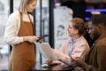 customers and waiter